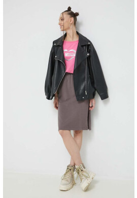 Love Moschino Тениска в розово - Pepit.bg