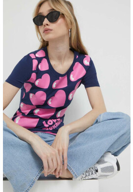 Love Moschino Тениска в тъмносиньо - Pepit.bg