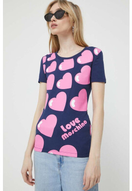 Love Moschino Тениска в тъмносиньо - Pepit.bg