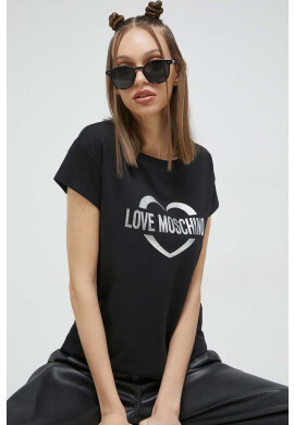 Love Moschino Тениска в бяло - Pepit.bg