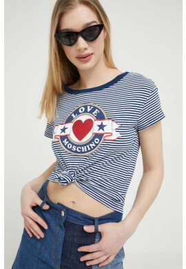 Love Moschino Тениска в тъмносиньо - Pepit.bg