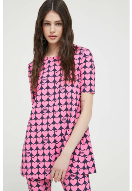 Love Moschino Тениска в розово - Pepit.bg