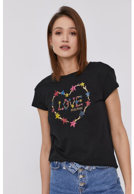 Love Moschino Тениска дамска в черно - Pepit.bg