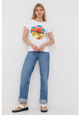 Love Moschino Тениска в бяло - Pepit.bg