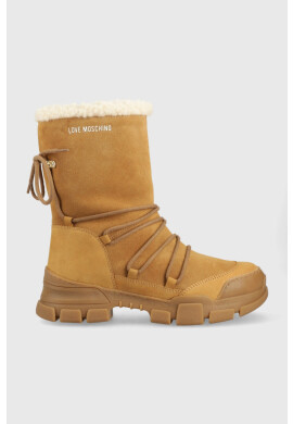 Love Moschino Велурени апрески в бежово - Pepit.bg