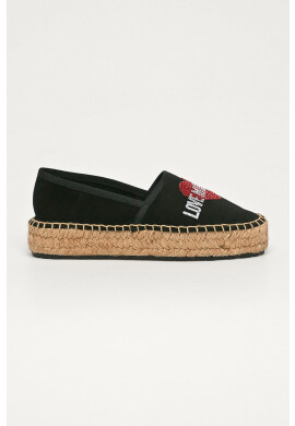 Love Moschino Велурени еспадрили - Pepit.bg