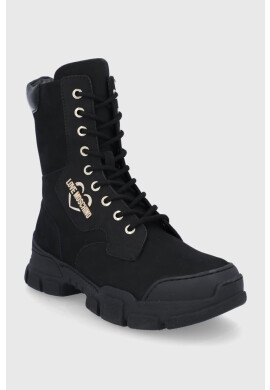 Love Moschino Велурени кубинки - Pepit.bg