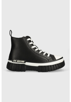 Love Moschino Високи кецове в черно JA15505G1HIA0000 - Pepit.bg