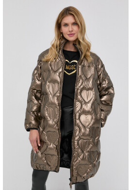 Love Moschino Яке дамско в кафяво със зимна изолация - Pepit.bg