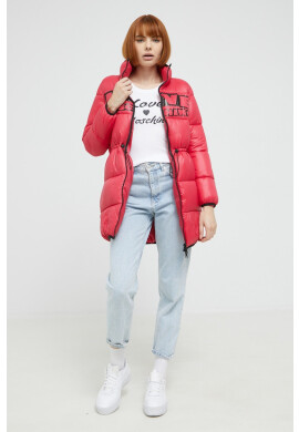 Love Moschino Яке в червено със зимна изолация - Pepit.bg