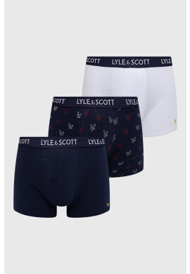 Lyle & Scott Боксерки (3 чифта) в тъмносиньо - Pepit.bg