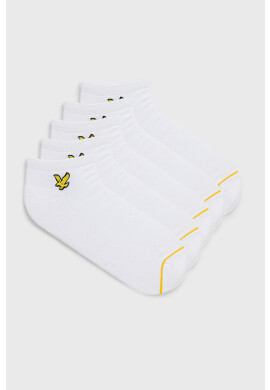 Lyle & Scott Чорапи (5 чифта) в бяло - Pepit.bg