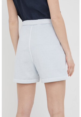 Lyle & Scott Памучен къс панталон с изчистен дизайн с висока талия - Pepit.bg
