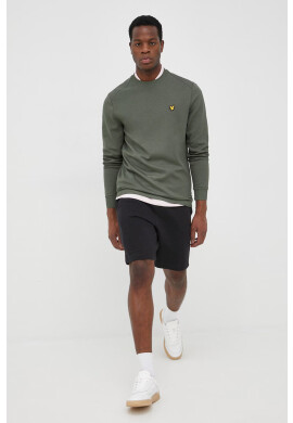 Lyle & Scott Памучен къс панталон мъжко в черно - Pepit.bg