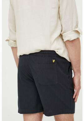 Lyle & Scott Памучен къс панталон в тъмносиньо - Pepit.bg