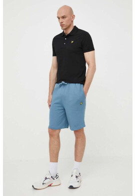 Lyle & Scott Памучен къс панталон в синьо - Pepit.bg