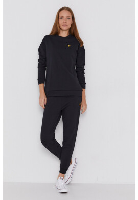 Lyle & Scott Памучен суичър мъжка в розово с изчистен дизайн - Pepit.bg