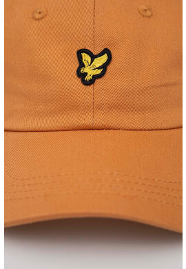Lyle & Scott Памучна шапка с козирка в розово с апликация - Pepit.bg