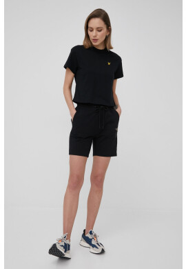 Lyle & Scott Памучна тениска в зелено с принт - Pepit.bg
