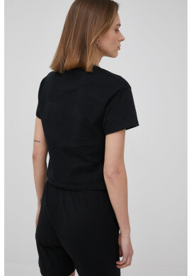 Lyle & Scott Памучна тениска в черно - Pepit.bg