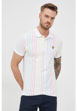 Lyle & Scott Памучна тениска с яка - Pepit.bg