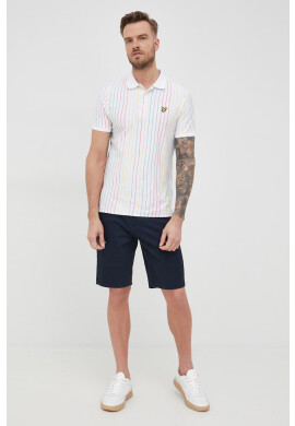 Lyle & Scott Памучна тениска с яка - Pepit.bg