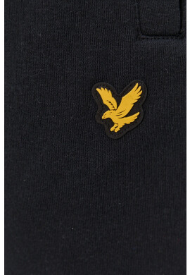 Lyle & Scott Панталон мъжки в черно с апликация - Pepit.bg