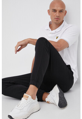 Lyle & Scott Панталон мъжки в черно с изчистен дизайн - Pepit.bg