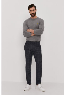 Lyle & Scott Пуловер мъжки в сиво от лека материя - Pepit.bg