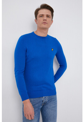 Lyle & Scott Пуловер с вълна мъжки от лека материя - Pepit.bg