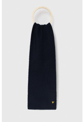 Lyle & Scott Шал в тъмносиньо с изчистен дизайн - Pepit.bg