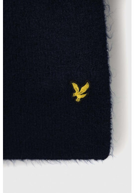 Lyle & Scott Шал в тъмносиньо с изчистен дизайн - Pepit.bg