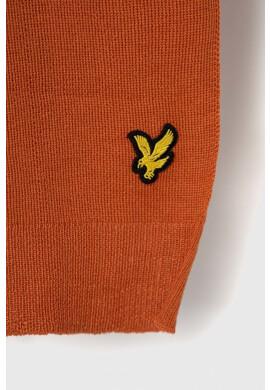 Lyle & Scott Шал в оранжево с изчистен дизайн - Pepit.bg