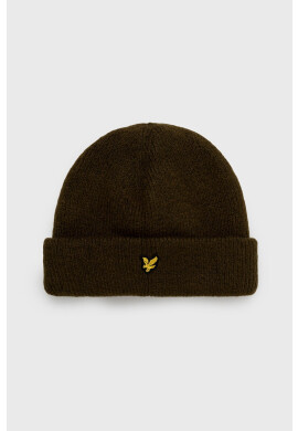 Lyle & Scott Шапка в зелено от плътен трикотаж - Pepit.bg