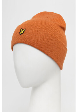 Lyle & Scott Шапка в оранжево с фина плетка - Pepit.bg
