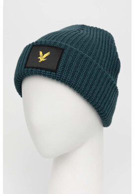 Lyle & Scott Шапка в зелено от плътен трикотаж - Pepit.bg