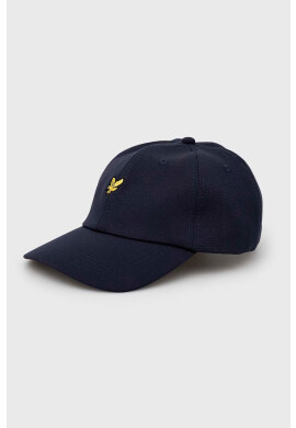 Lyle & Scott Шапка с козирка в тъмносиньо с апликация - Pepit.bg