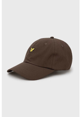 Lyle & Scott Шапка с козирка в зелено с апликация - Pepit.bg