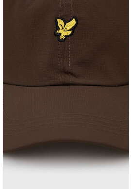 Lyle & Scott Шапка с козирка в зелено с апликация - Pepit.bg