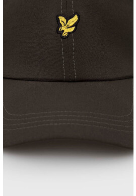 Lyle & Scott Шапка с козирка в зелено с апликация - Pepit.bg