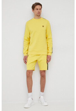 Lyle & Scott Суичър мъжка в жълто с апликация - Pepit.bg