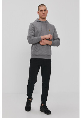 Lyle & Scott Суичър мъжки в сиво с изчистен дизайн - Pepit.bg
