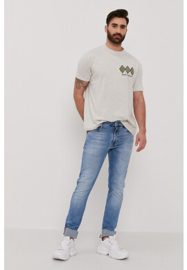 Lyle & Scott Тениска мъжка в сиво с апликация - Pepit.bg