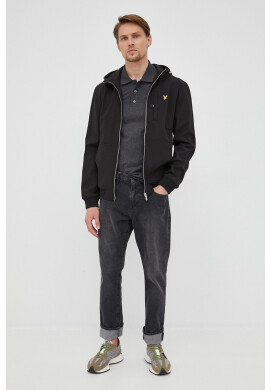 Lyle & Scott Яке мъжка в черно с преходна изолация - Pepit.bg
