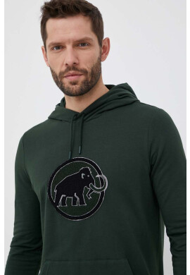 Mammut Суичър Circle в зелено с качулка с апликация - Pepit.bg