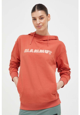 Mammut Суичър ML Hoody Logo в розово с качулка с апликация - Pepit.bg