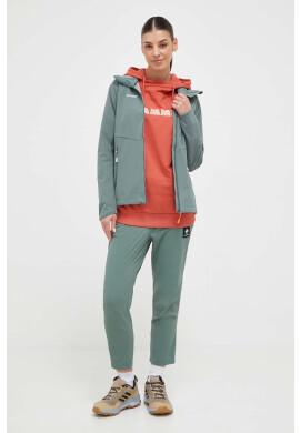 Mammut Суичър ML Hoody Logo в розово с качулка с апликация - Pepit.bg