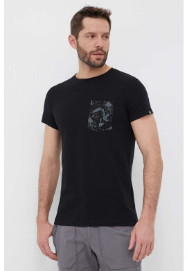 Mammut Тениска Massone Pocket в черно с принт - Pepit.bg