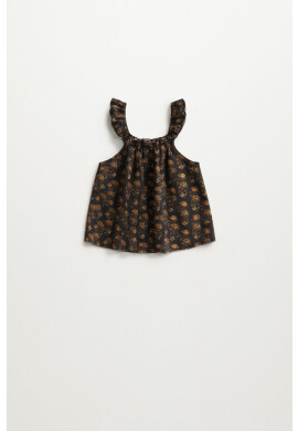 Mango Kids Бебешка блуза MATI в черно - Pepit.bg