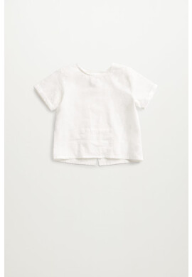 Mango Kids Бебешка памучна блуза Lui 62-80 cm - Pepit.bg